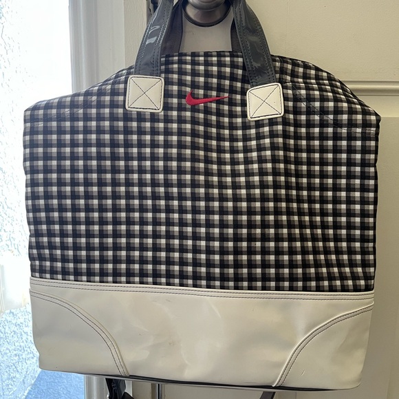 Nike Houndstooth Print Tote Gym Bag - Picture 1 of 5